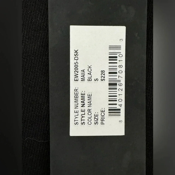 Edwin streetware Maiia Cropped Wide-Leg Jeans in black adjustable waist size S - Picture 10 of 16